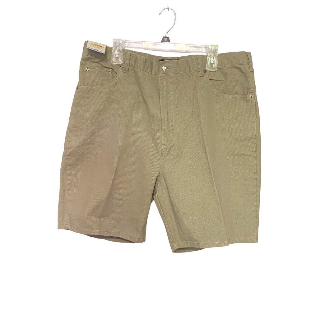 New‎ Route 66 Men’s Size 40 Relaxed Fit Denim Shorts Tan NWT